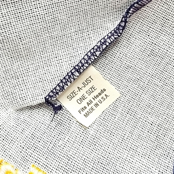 vintage 90s | Envirex gold/navy Made in USA adjustable trucker hat - Picture 4 of 6